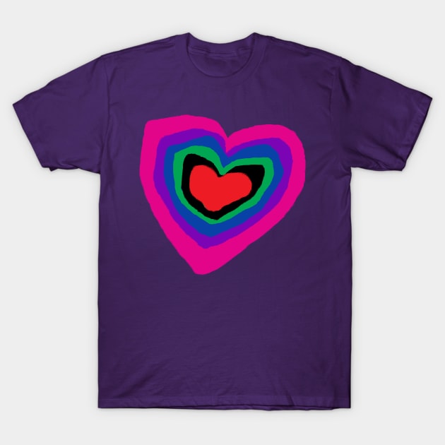 Heart Loves T-shirt Tee T-Shirt by EllenDaisyShop